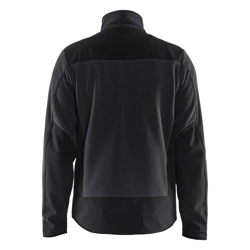 Gebreid vest met softshell