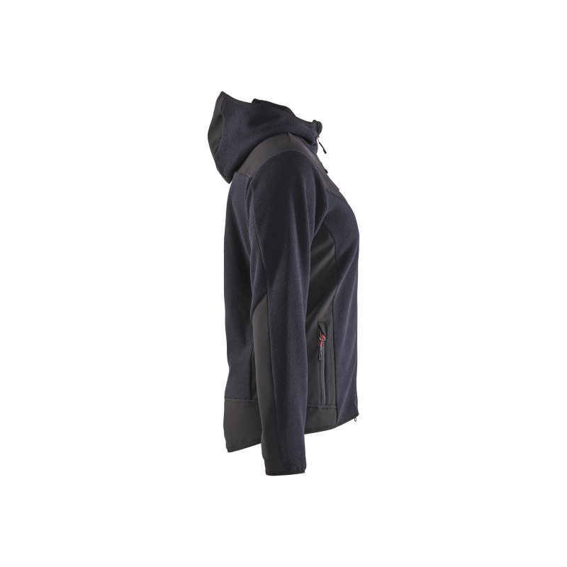 Gebreid damesjack met softshell
