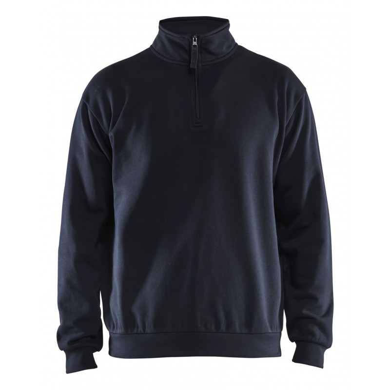Sweatshirt met halve rits Sweatshirt met halve rits