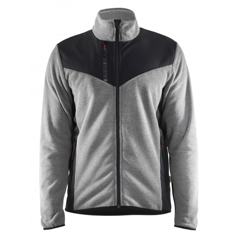 Gebreid vest met softshell