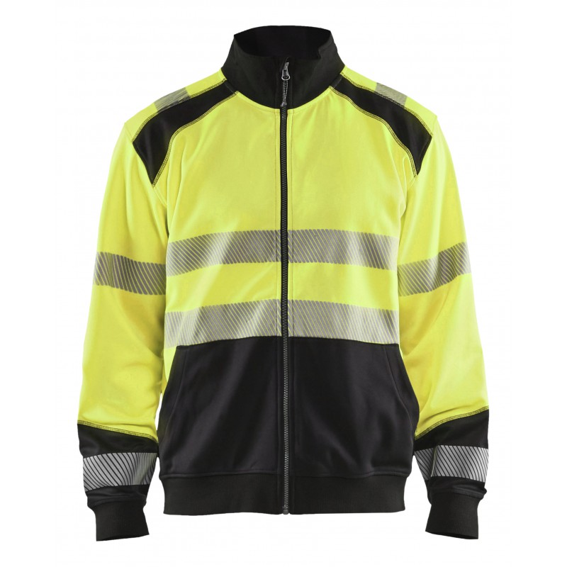 Sweatshirt hele rits High Vis