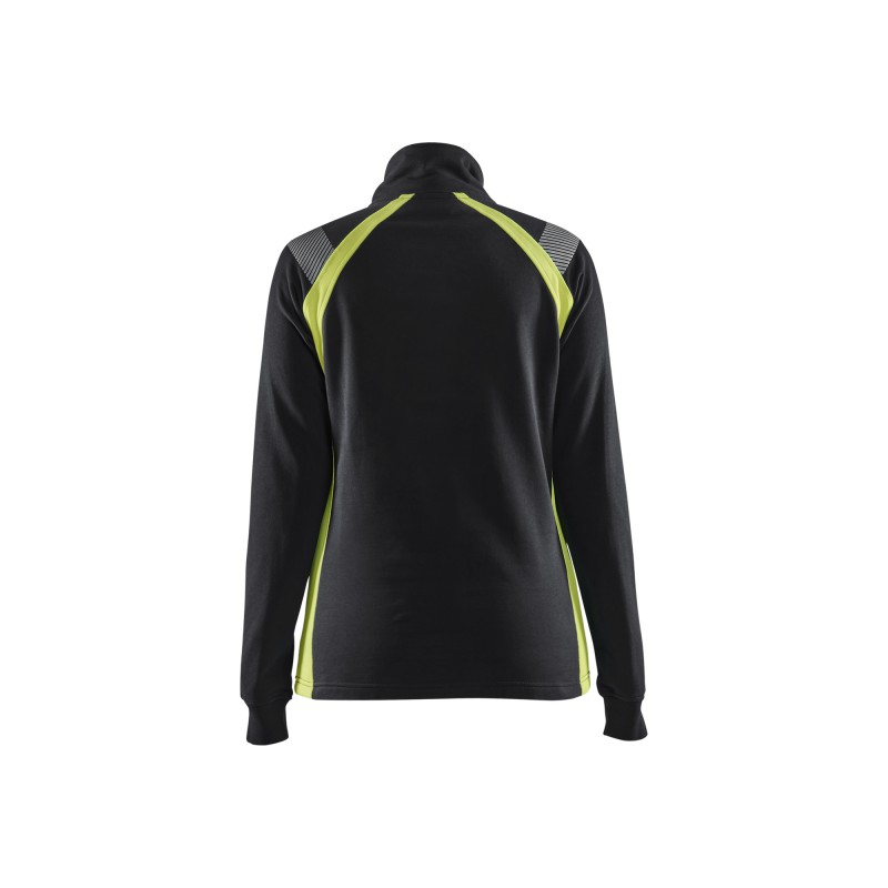Dames sweatshirt halve rits Visible