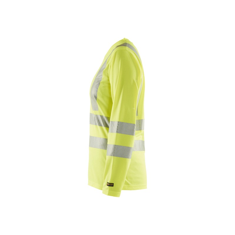 Dames T-shirt lange mouw High Vis