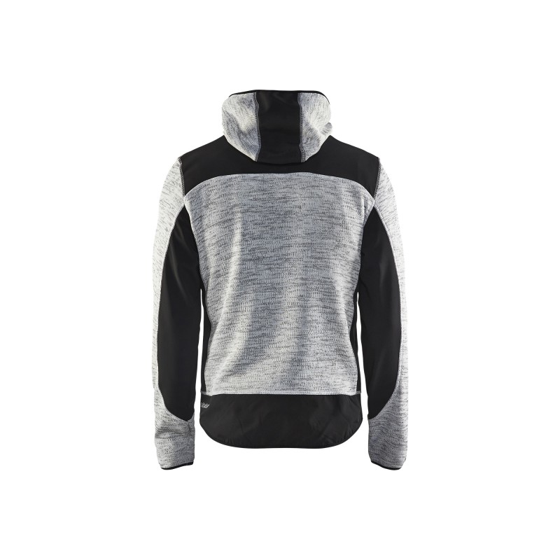 Gebreid vest met softshell