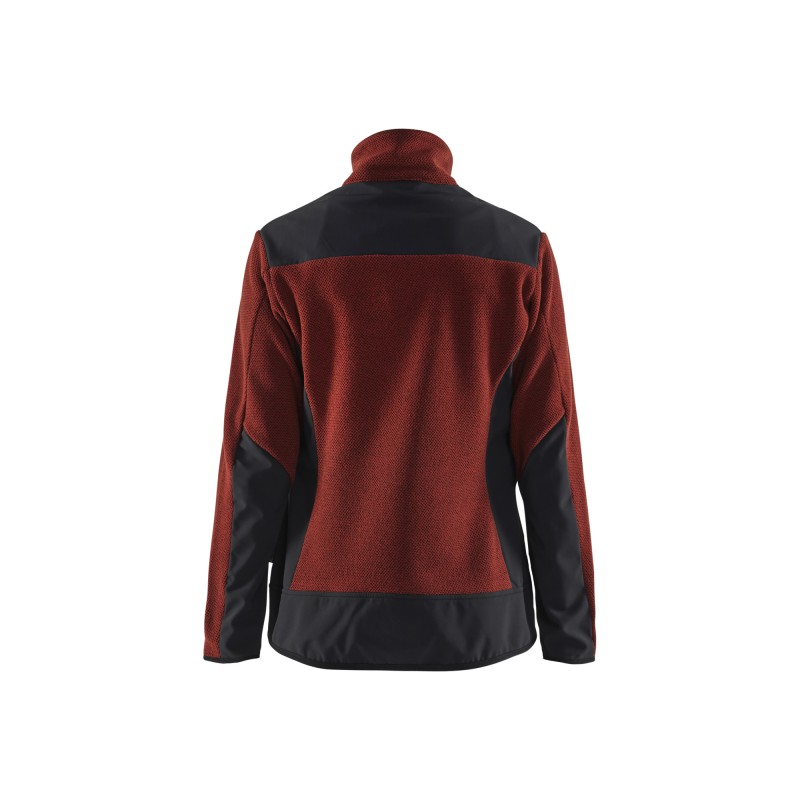 Dames gebreid vest met softshell