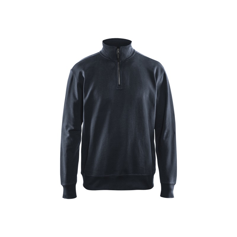 Sweatshirt met halve rits Sweatshirt met halve rits