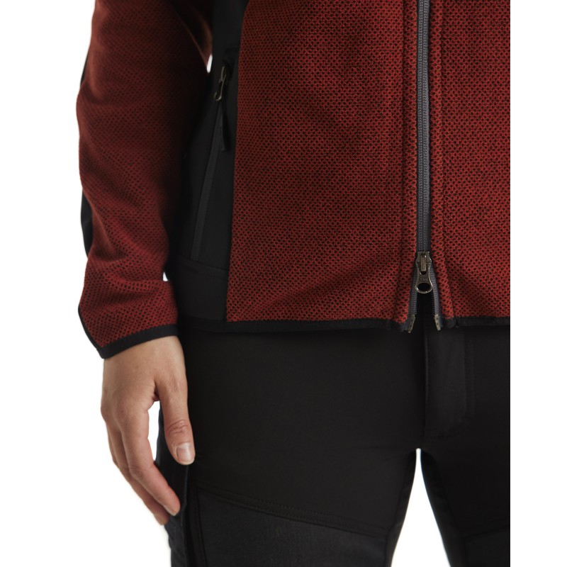 Gebreid damesjack met softshell