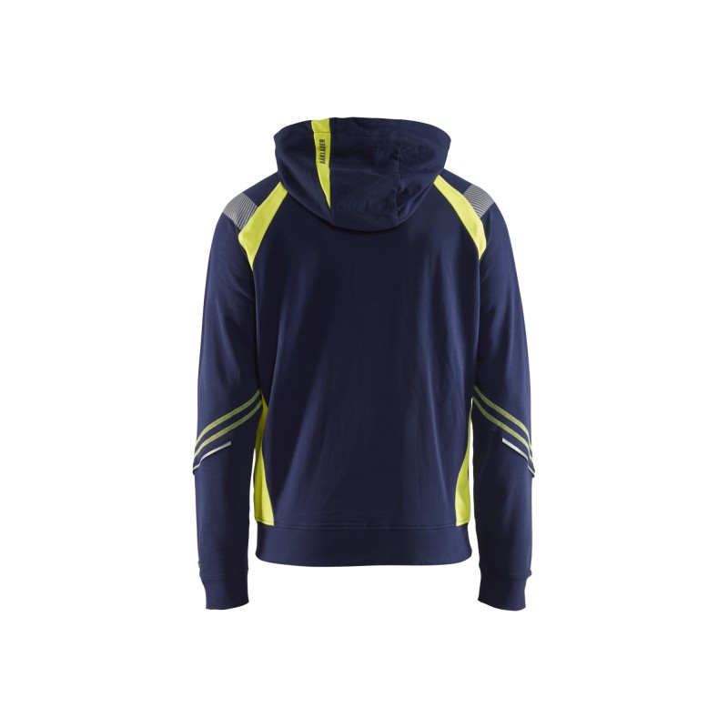 Hooded sweatshirt hele rits Visible