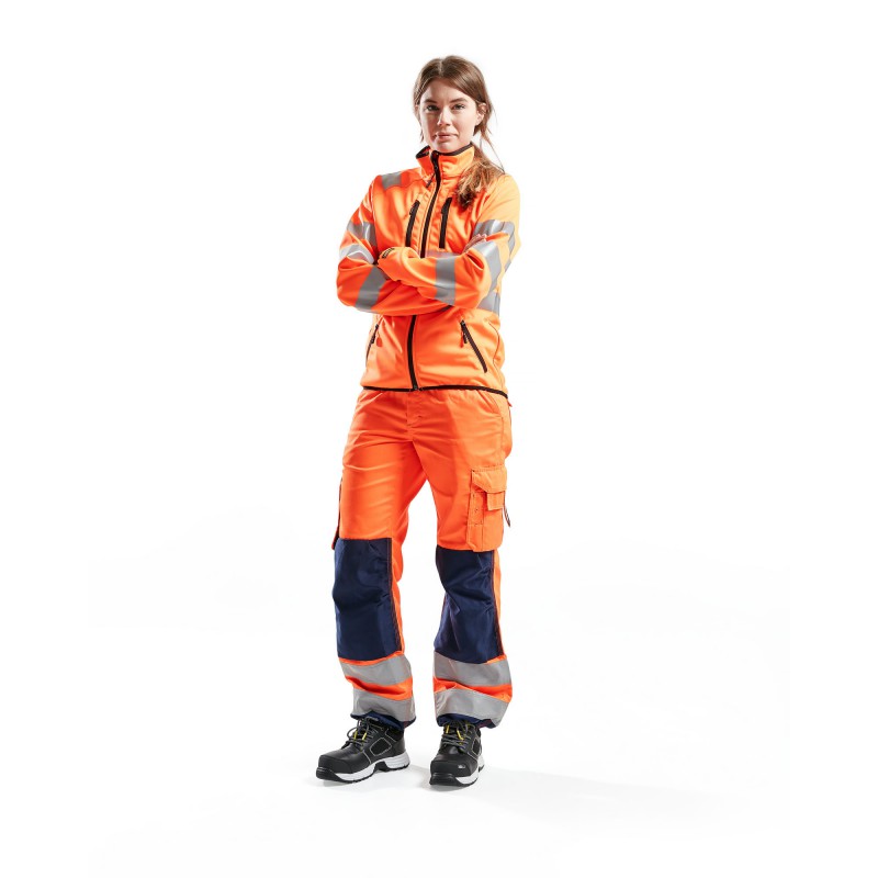 Dames Softshell jack High Vis