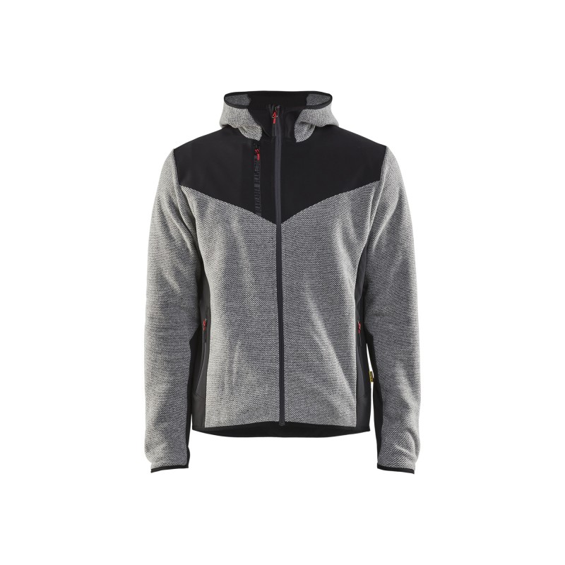 Gebreid jack met softshell