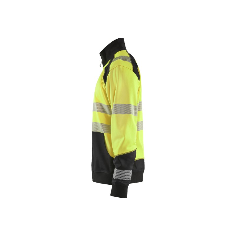 Sweatshirt halve rits High Vis