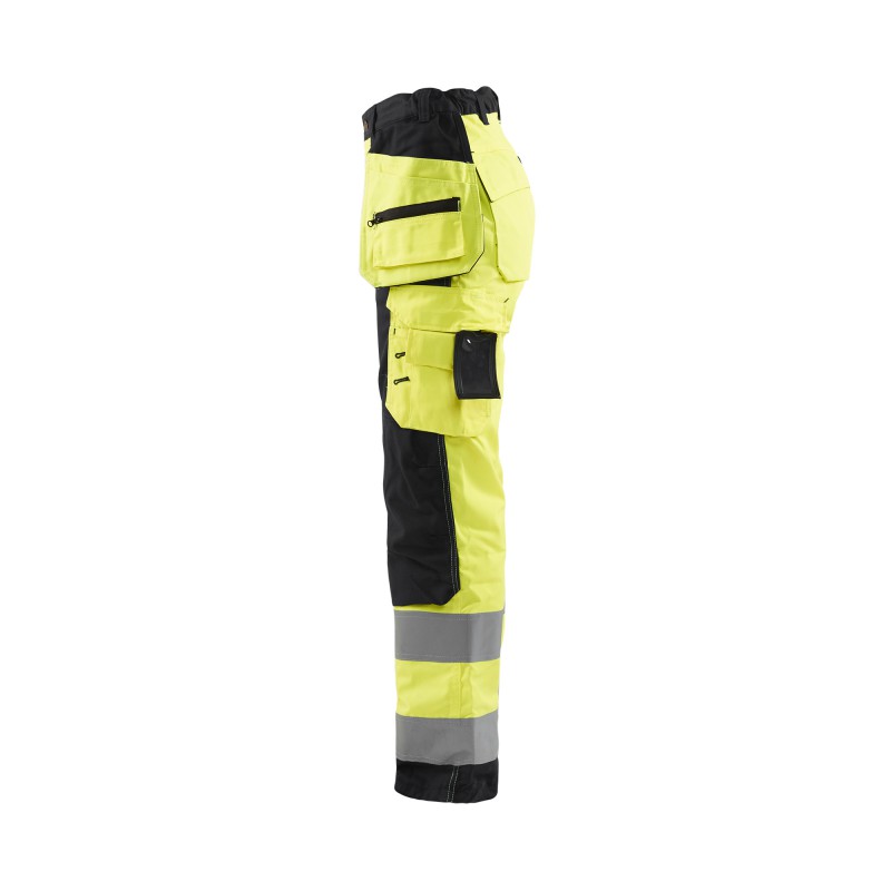 Dames werkbroek High Vis met spijkerzakken