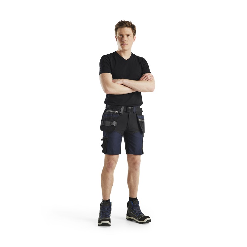 Short met stretch en spijkerzakken