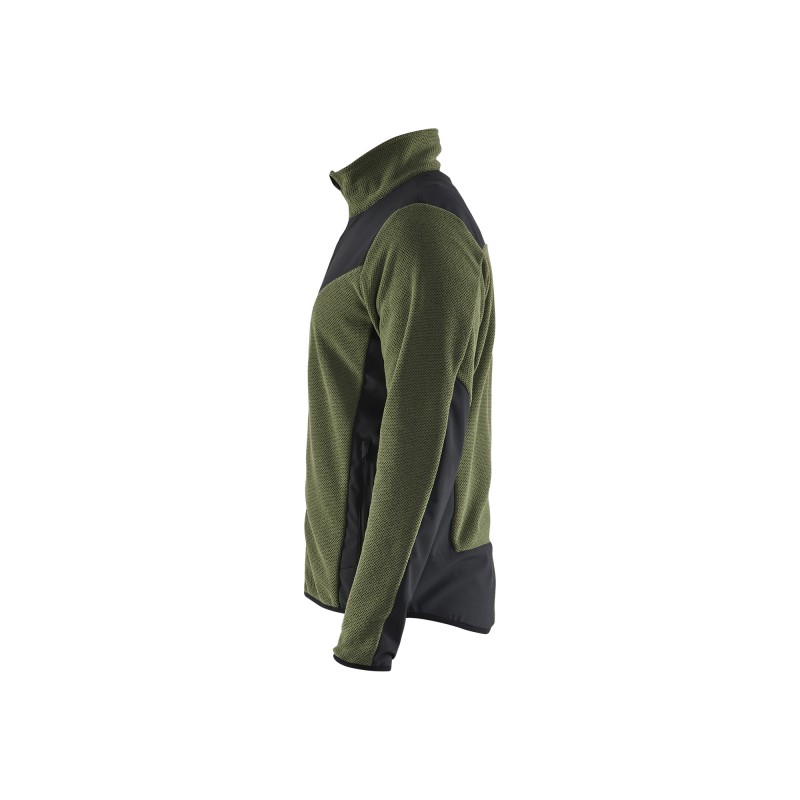 Gebreid vest met softshell