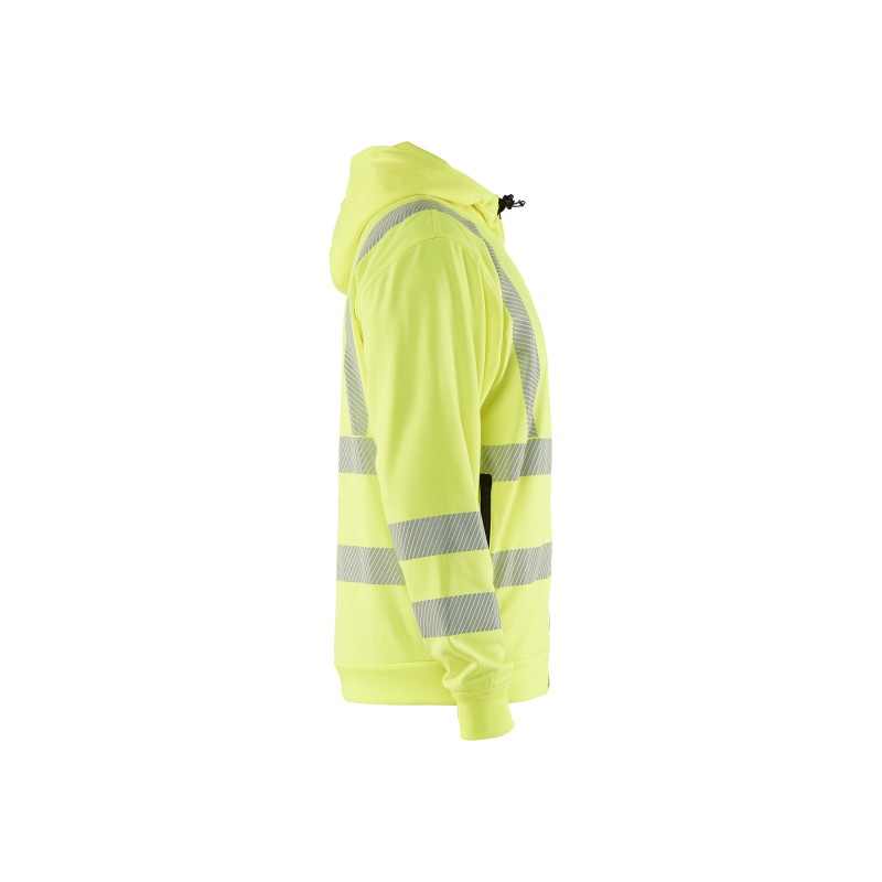 High Vis Hoodie met rits