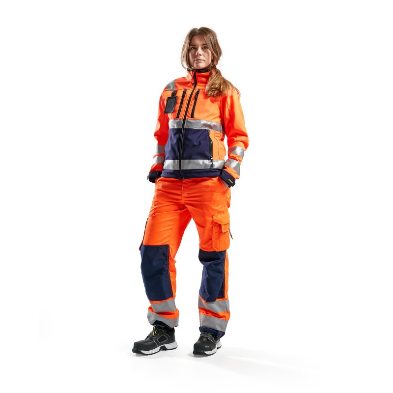 Dames Softshell jack High Vis