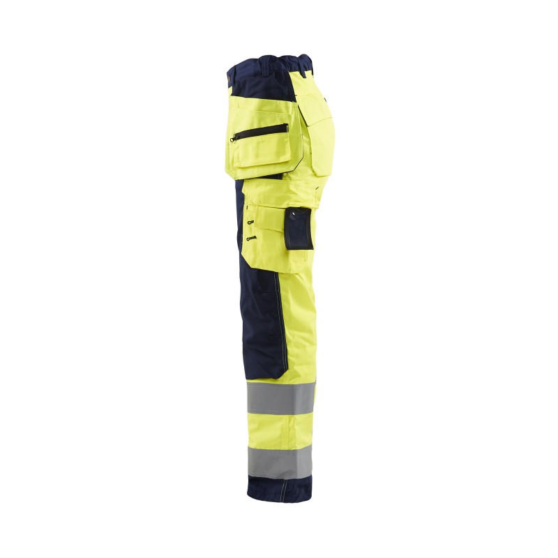 Dames werkbroek High Vis met spijkerzakken