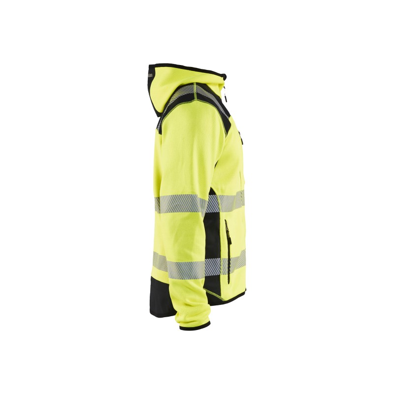Gebreid vest met capuchon High Vis