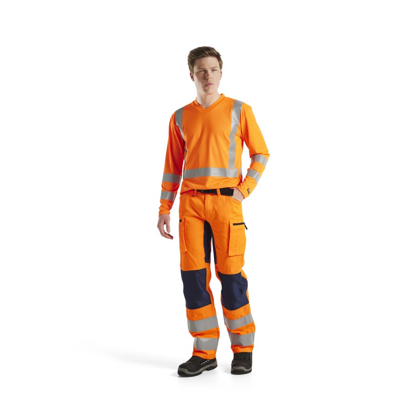 UV-T-shirt lange mouw High Vis