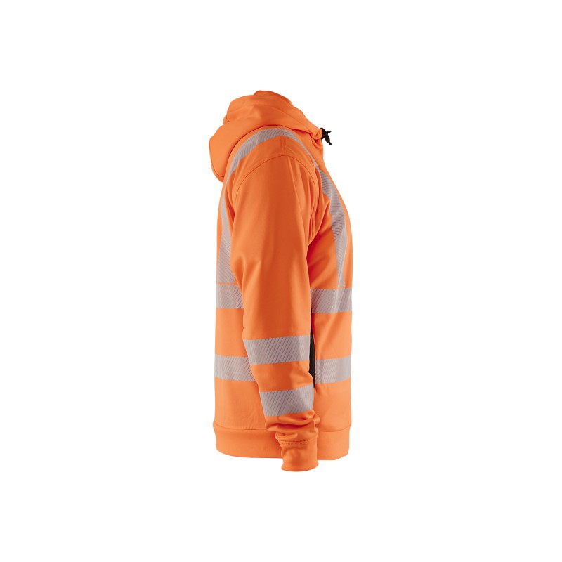 High Vis Hoodie met rits
