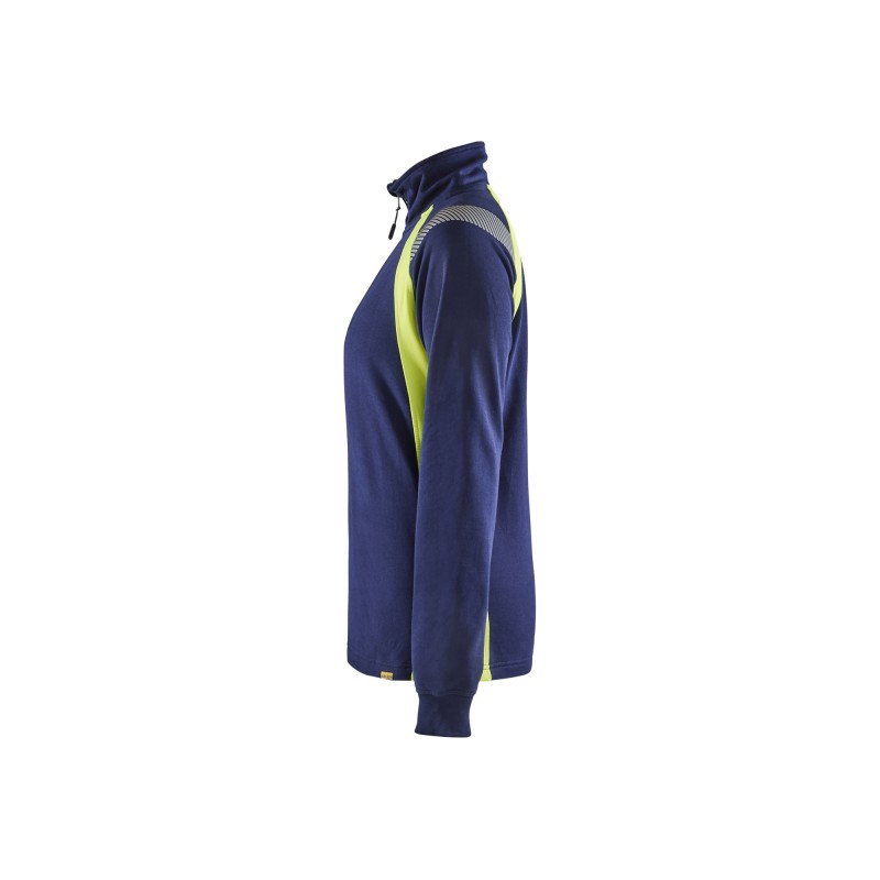 Dames sweatshirt halve rits Visible