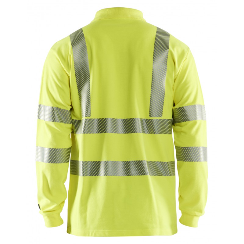 Multinorm piqué polo lange mouw