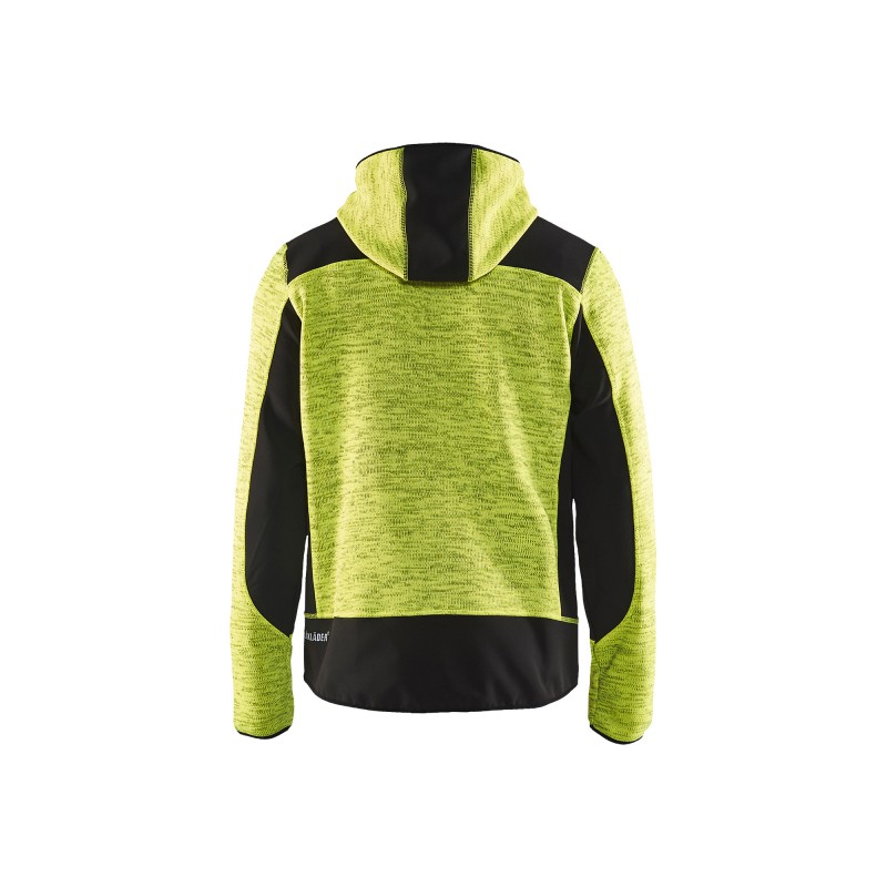 Gebreid vest met softshell