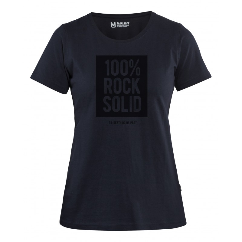 Dames T-shirt Limited "Rock Solid"