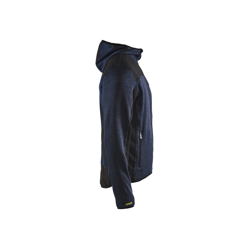 Gebreid vest met softshell