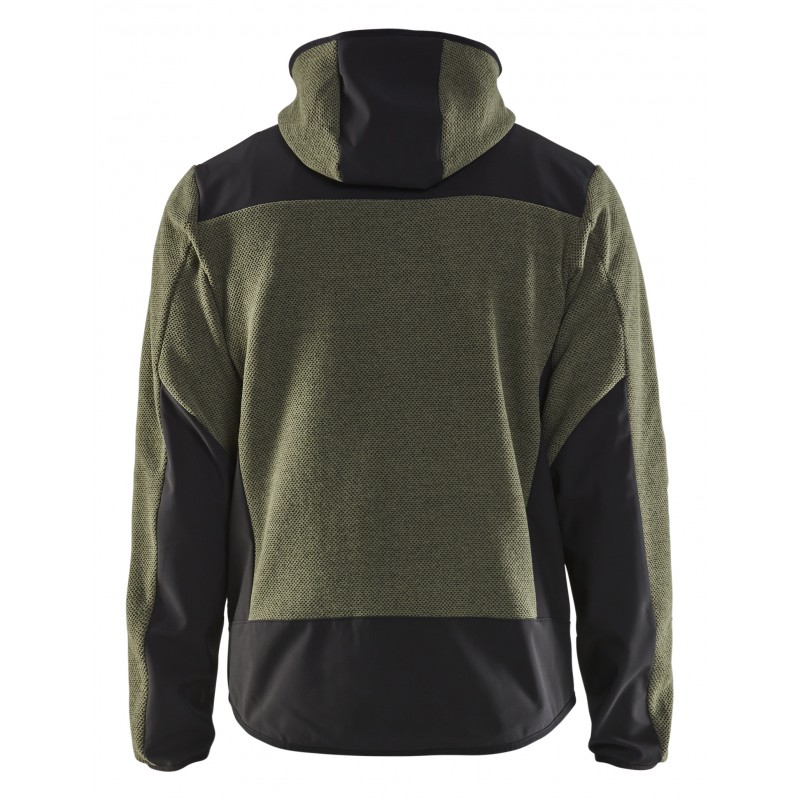 Gebreid jack met softshell