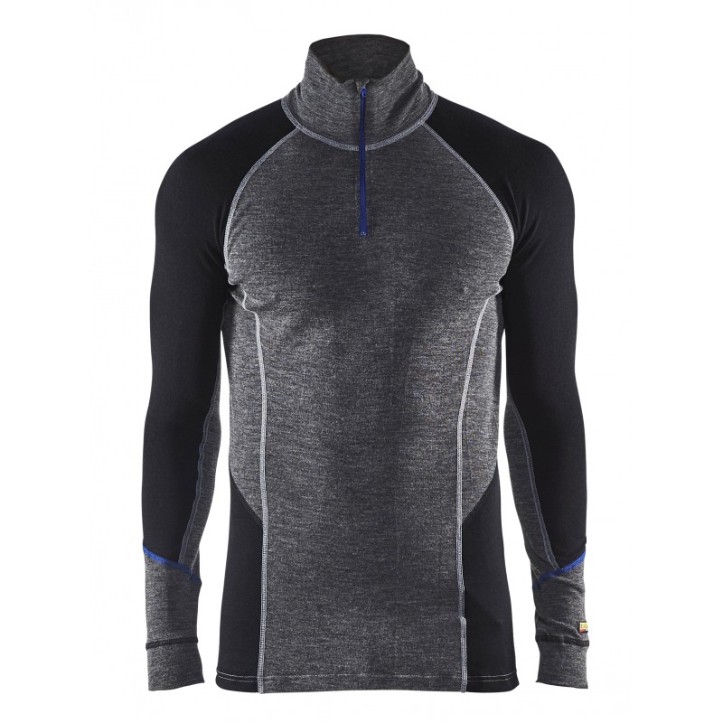Onderhemd Merino met rits WARM