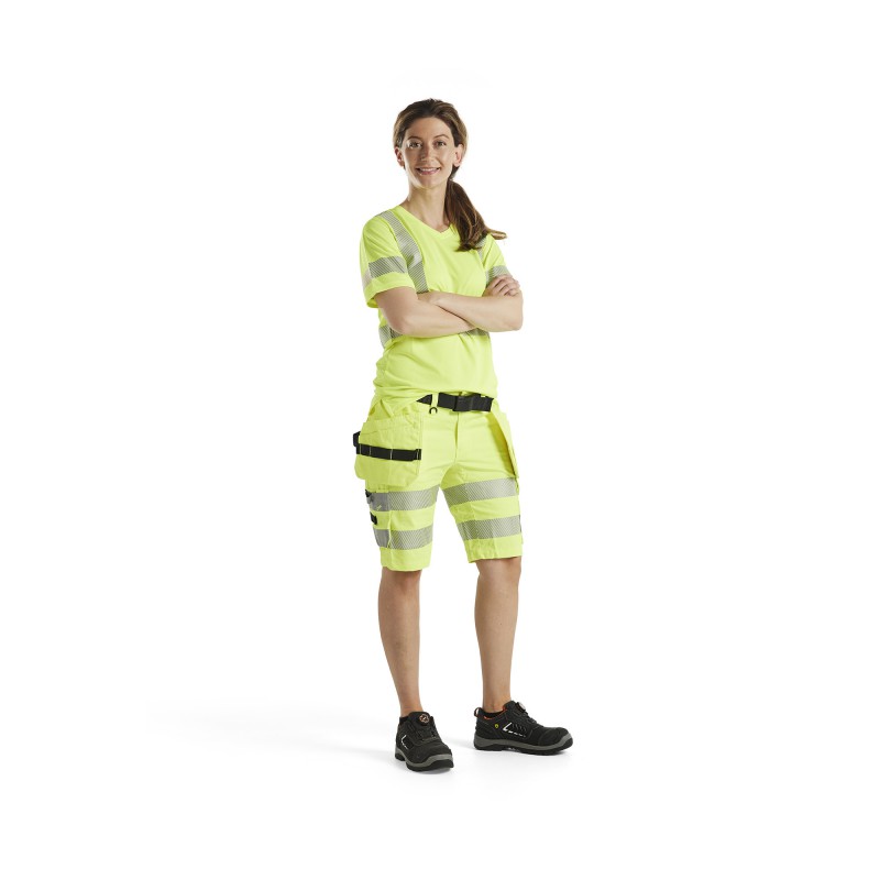 Dames High Vis short met stretch
