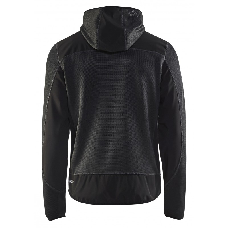 Gebreid vest met softshell