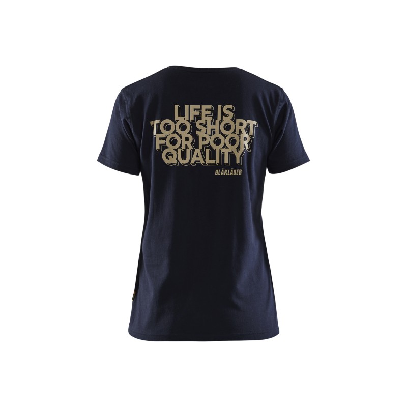 T-shirt dames Limited Edition 'Life is too short...'