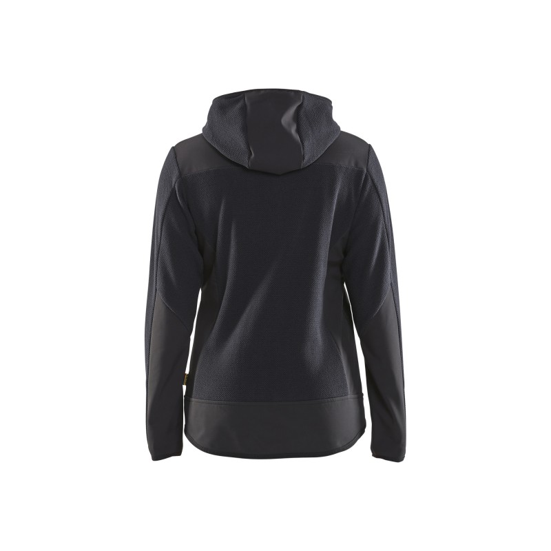 Gebreid damesjack met softshell