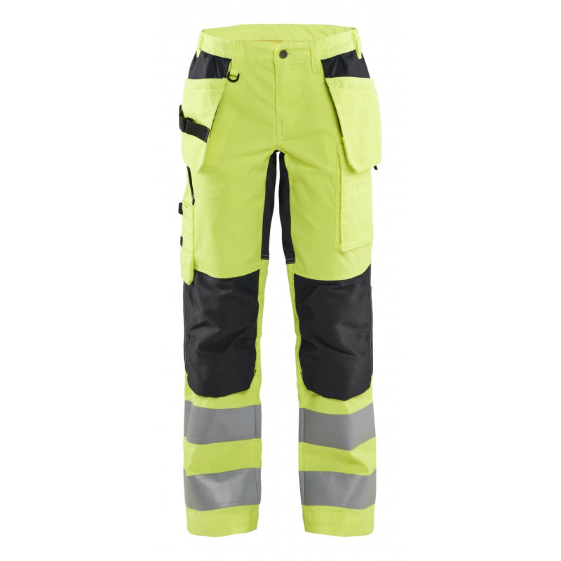 Dames werkbroek High Vis met stretch