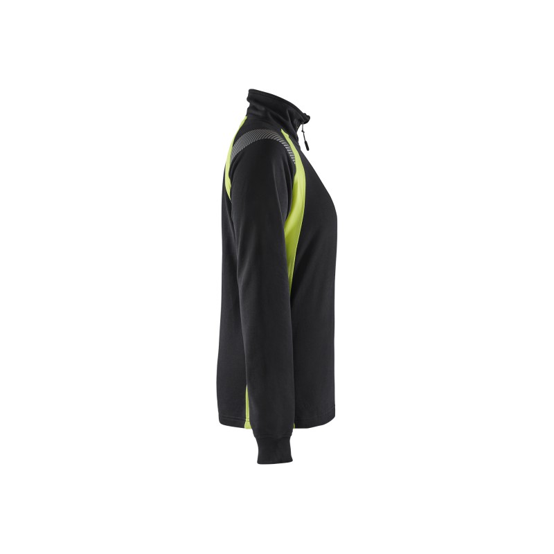 Dames sweatshirt halve rits Visible