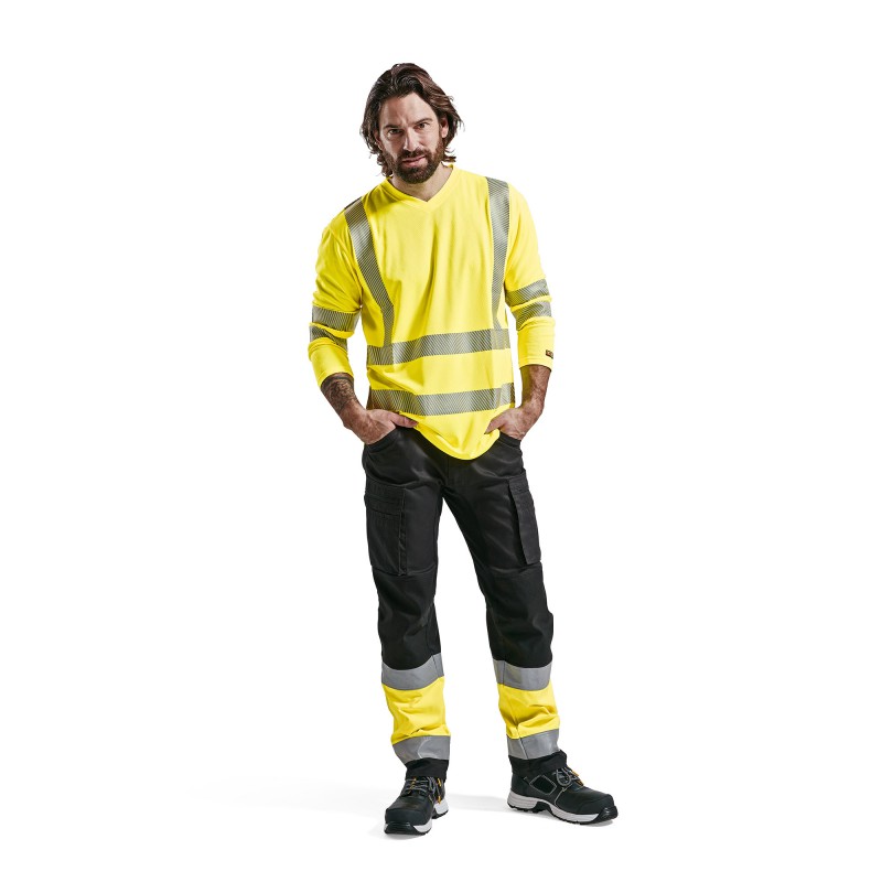 UV-T-shirt lange mouw High Vis