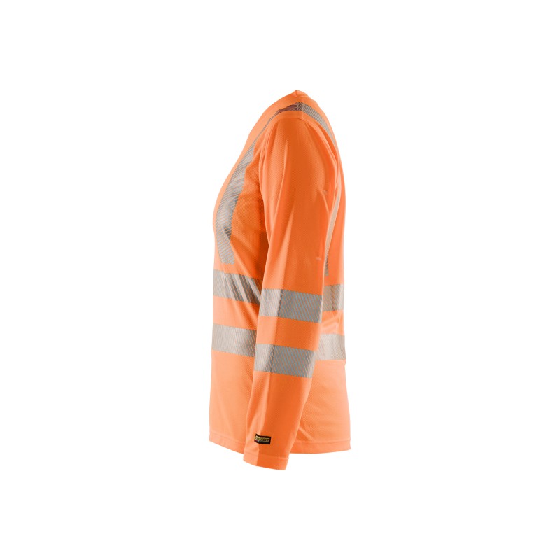 Dames T-shirt lange mouw High Vis
