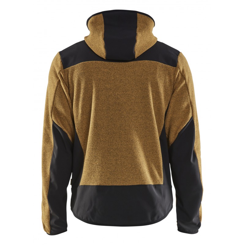 Gebreid jack met softshell