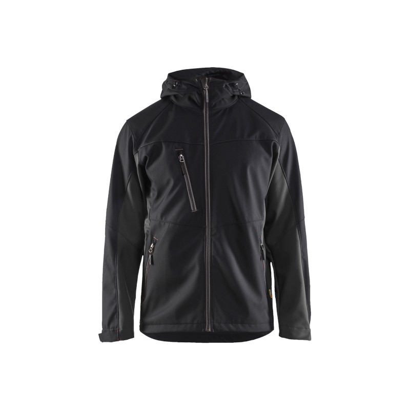Softshell jack met capuchon