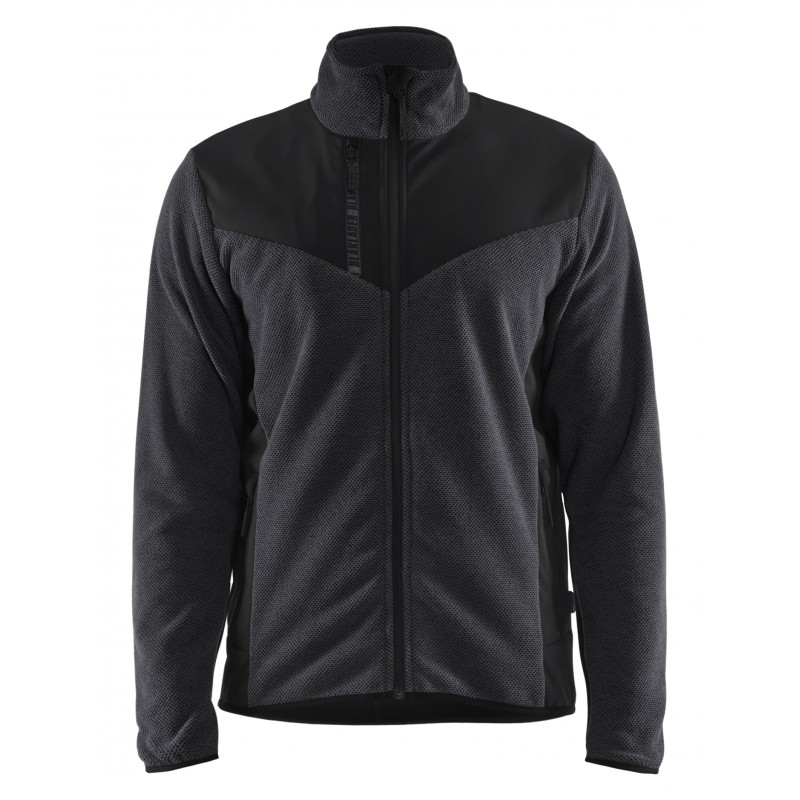 Gebreid vest met softshell