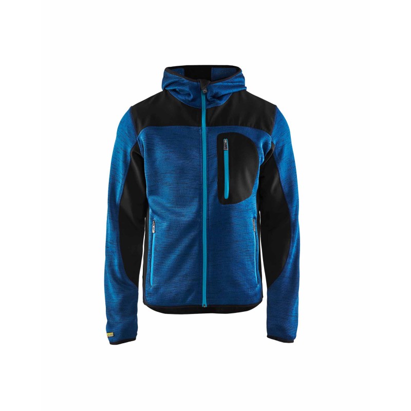 Gebreid vest met softshell