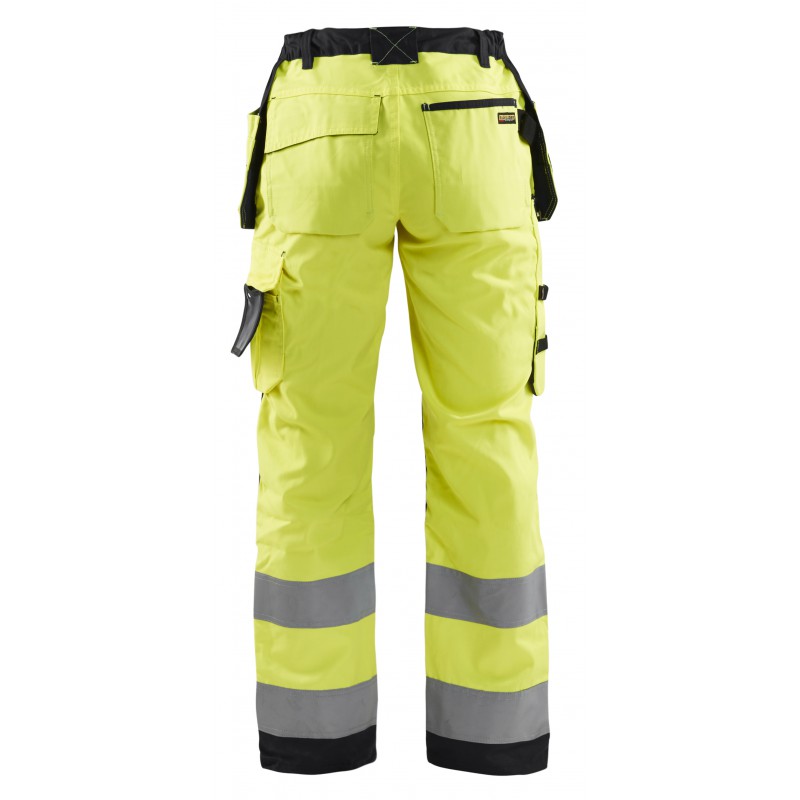 Dames werkbroek High Vis met spijkerzakken