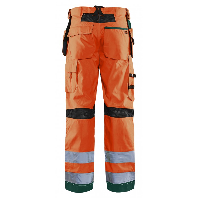 Werkbroek High Vis met ventilatie