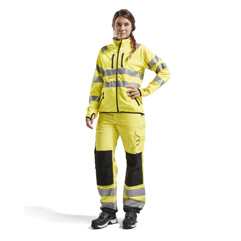 Dames Softshell jack High Vis