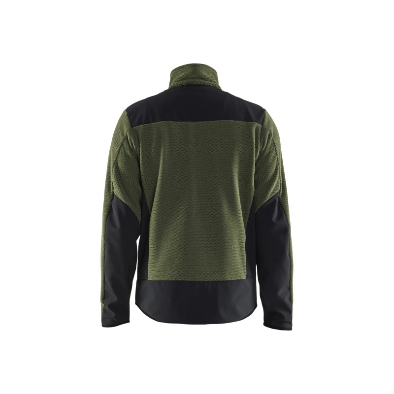 Gebreid vest met softshell