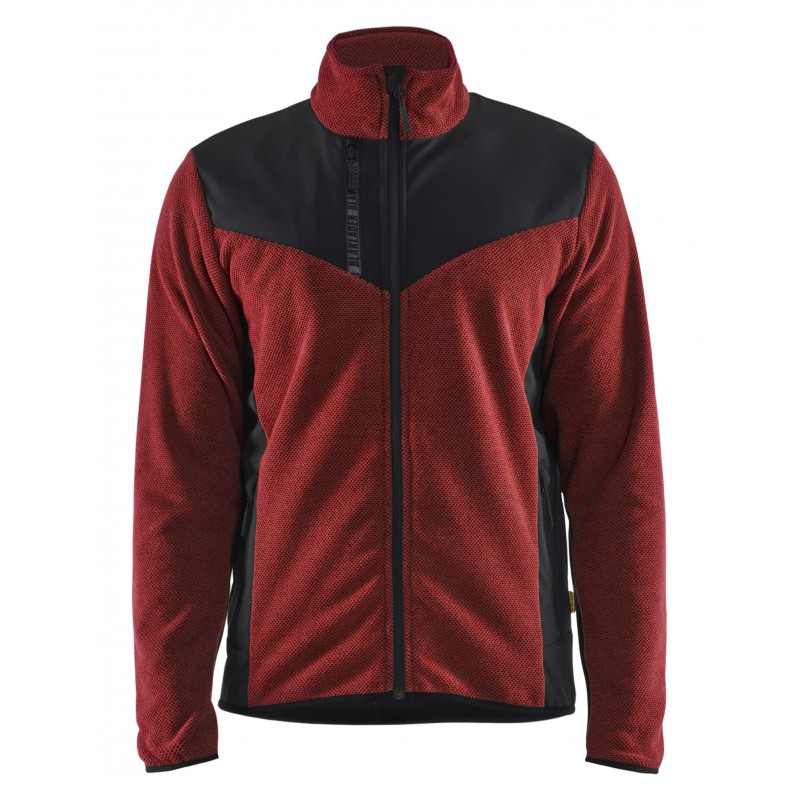 Gebreid vest met softshell