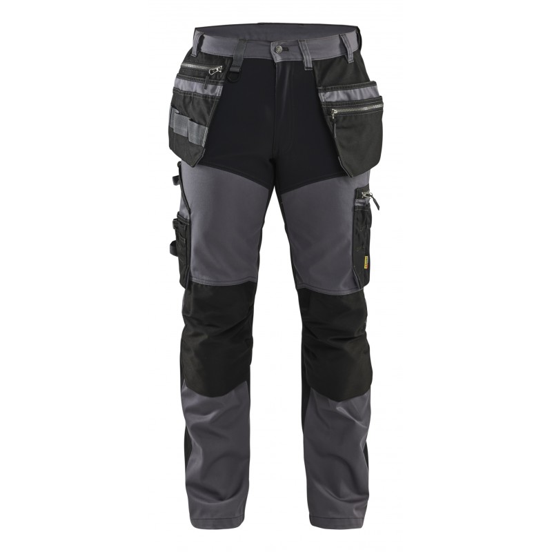 Werkbroek met stretchpanelen en spijkerzakken