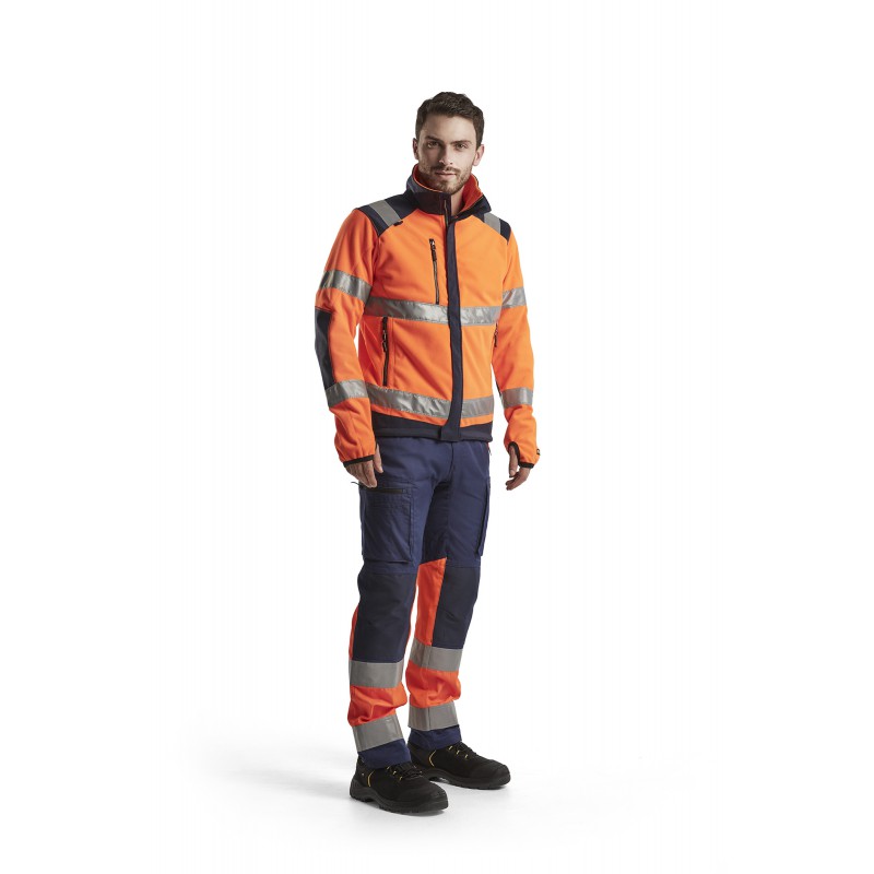 Werkbroek met stretch High Vis